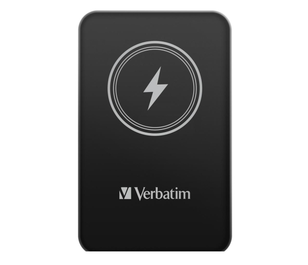 Verbatim Charge 'n' Go Magnetic Wireless Power Bank 5000mAh czarny - 1236518 - zdjęcie